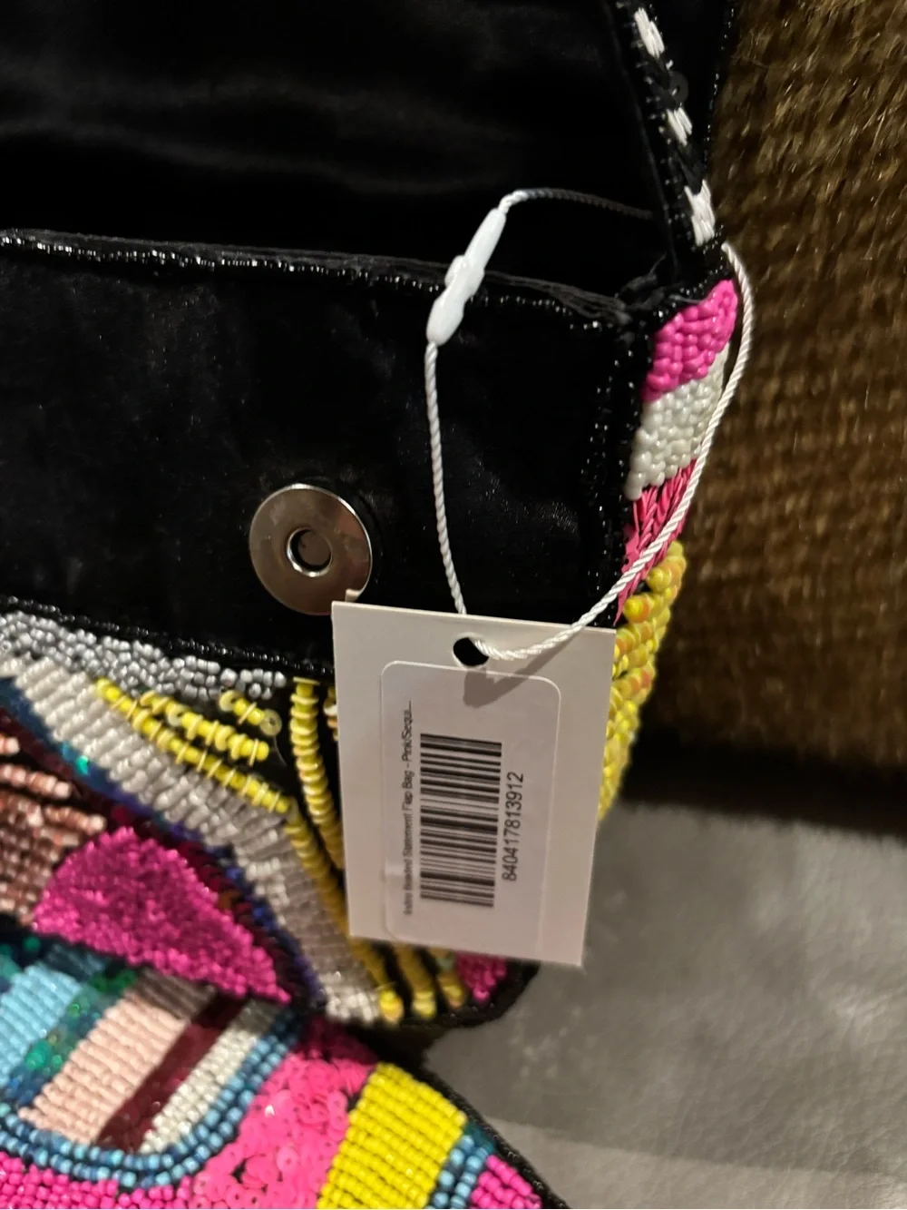 Bundle Sassy Jones Necklace and Beaded Multicolor Bag - Vibrant Pattern (New) - Picture 4 of 10